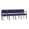 Lesro Lenox Steel 4 Seat Tandem Seating Metal Frame, Bronze, OH Cobalt Upholstery LS4103 - alternate 1